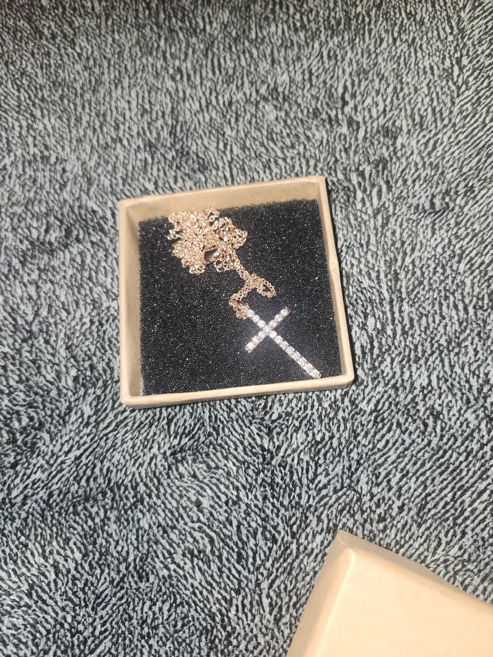 Rose Gold Cross Pendant Necklace